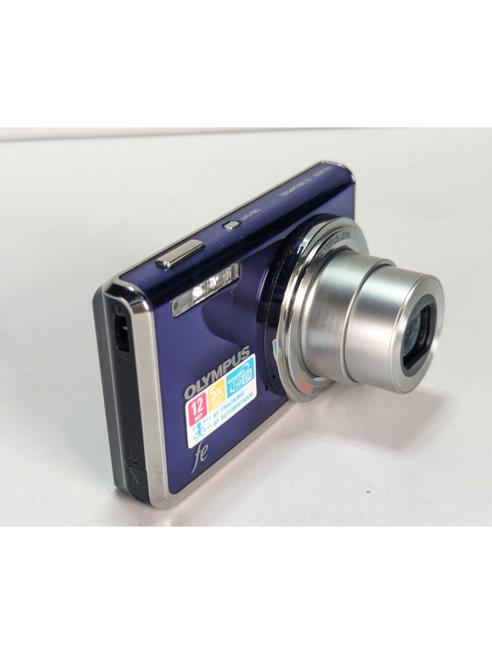 Olympus FE-5020 12MP Digital Camera Battery & Charger & Memory Card Purple - Picture 3 of 14